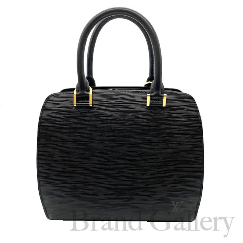Louis Vuitton Pont Neuf Epi Top Handle Bag Leather Black